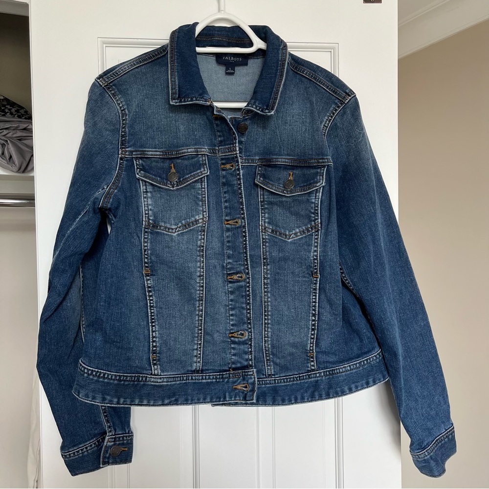 Talbots Jean Jacket